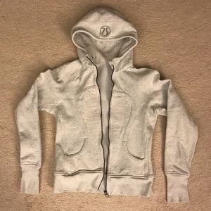 Lululemon | Light Gray Fleece Scuba Hoodie
